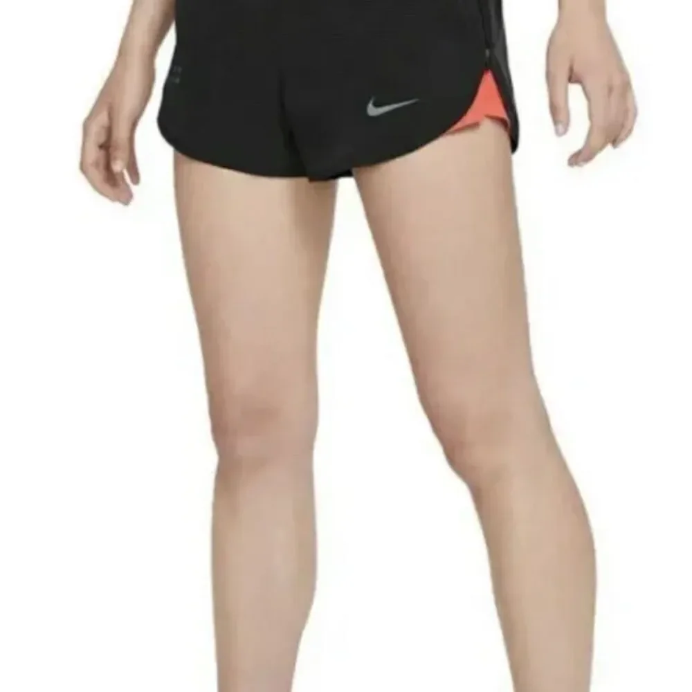 Nike Womens Dri Fit Running Division Tempo Luxe Black Athletic Short